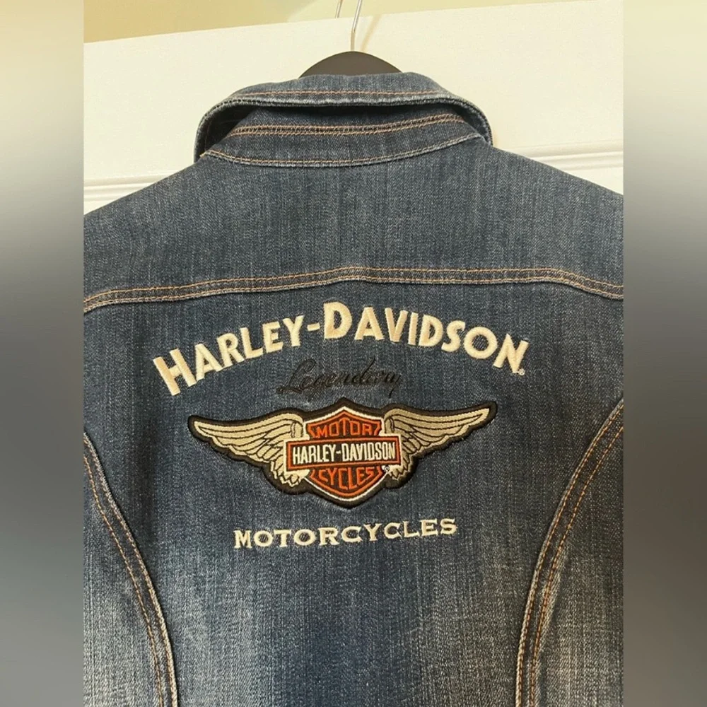 Harley Davidson Denim Jacket - Picture 2 of 5